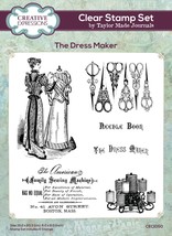 Creative Expressions Taylor Made Journals Clear Stamp 6&quot;X8&quot;-The Dress Maker - £31.38 GBP