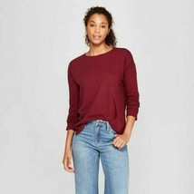 Universal Thread Womens Burgandy Long Sleeve T-Shirt Burgandy Size XSmall NWT - £5.53 GBP