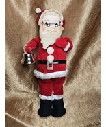 Vintage 1960s Dakin Red Felt Kitschy Christmas Santa Claus Glasses Holiday - £39.10 GBP