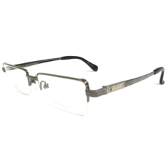 S.T. Dupont Eyeglasses Frames DP-8021U Grey Rectangular Half Rim 52-18-141 - £73.39 GBP