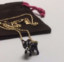 KATE SPADE Ma Chérie Antoine French Bulldog Mini Pendant Necklace w/ KS Dust Bag - £31.26 GBP