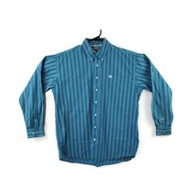 Cinch Western Wear LS Blue Striped Button Down LS Shirt Size Large Cowbo... - £19.79 GBP