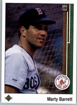 1989 Upper Deck 173 Marty Barrett  Boston Red Sox - £0.77 GBP