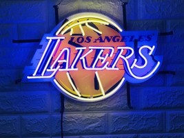 New Los Angeles Lakers Basketball Beer Bar Neon Sign 24&quot; with HD Vivid Printing - £204.46 GBP
