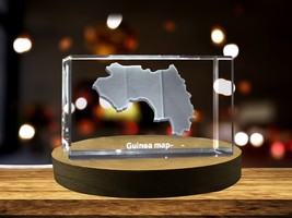 LED Base included | Guinea 3D Engraved Crystal 3D Engraved Crystal Keepsake/Gift - £31.46 GBP+