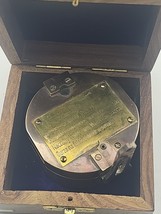 Brass Compass in Wooden Box – ORP Burza 1939 Inscription – Polish Navy WWII - €227,38 EUR