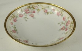 Vintage BEAUX ARTS France Limoges Pink Rose Floral Fruit Round Serving Bowl 9.75 - £15.75 GBP