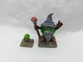 Painted Thacovis And PIP D12 Dice Wizard And Pet Reaper Bone Miniatures - $39.59