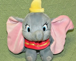 DISNEY STORE 7&quot; DUMBO THE ELEPHANT BEANBAG TOY PLUSH WITH TAG STUFFED AN... - $4.50