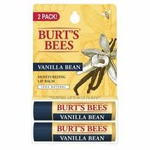 Burt's Bees 100% Natural Moisturizing Lip Balm, Vanilla Bean, 2 Count.. - $19.79
