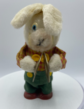 Vintage 1960&#39;s Wind Up Easter Bunny Rabbit Playing Toy Cymbals Works Great - $9.49