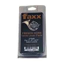 Faxx French Horn Lever Pads, Large Size, Set of 3 - Preformed soft pads to keep  - £22.70 GBP