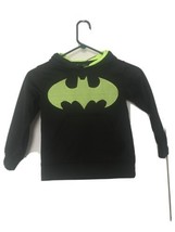 Batman Boys Black &amp; Neon Green Sweatshirt Hoodie Size XS  - £31.60 GBP