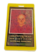Backstage Pass Grateful Dead 1987 Working Personnel Oakland CA New Year&#39;s Eve - £29.88 GBP