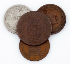 1843 - 1870 Allemand États 4 Pièce de Monnaie Lot VF - VF + État Beau - £49.69 GBP