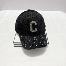 Diamond-Encrusted C Letter Women&#39;s Hat Autumn And Winter Style Thickened... - $15.00