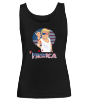 Independence Day TankTop Trump Merica Independence Day Black-W-TT  - £15.94 GBP