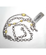 Chico&#39;s Waist Belt Rhinestone Bohemian Glissta Silver Tone Chain Small M... - €15,08 EUR