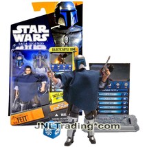 Year 2010 Star Wars Galactic Battle Game Saga Legends 4&quot; Figure JANGO FE... - $44.99