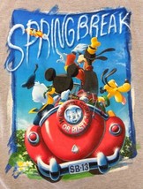 EUC Spring Break Disney World Land or Bust T Shirt Mickey Goofy Donald Pluto XL - £11.85 GBP