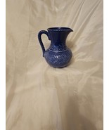 Bordallo Pinheiro Seashell Blue Ceramic Portugese Pitcher - $54.70 CAD