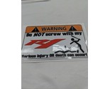 Warning Do Not Screw With My R1 Sticker Decal - $19.24