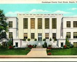 Vtg Linen Postcard - Guadalupe County Court House - Sequin, TX Texas Unused - $5.01