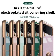 For Samsung Galaxy S22 21 A13 Flip3 6D Electroplated Magnetic Ring Holde... - £9.17 GBP