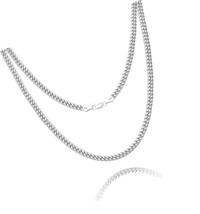 925 Sterling Silver Cuban Chain Lobster Clasp 3/4/5 - £61.25 GBP