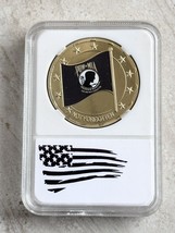 POW - MIA Not Forgotten Challenge Coin With Case - $15.15