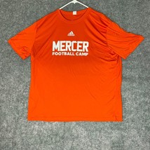 Mercer Bears Mens Shirt 2XL XXL Orange White NCAA Football Short Sleeve ... - $18.98