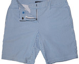 Lands End Women, Size 2 Petite, 10&quot; Inseam Seersucker Shorts, Pond Blue ... - $16.99