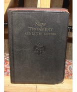 the holy bible /New Testament /red letter edition} - $223.45 MXN