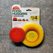 Farberware Food Huggers Reusable Silicone Food Savers Set of 4 Vegetable/Fruit - $11.30