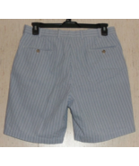 EXCELLENT MENS PETER MILLAR BLUE PINSTRIPE PURE COTTON SEERSUCKER SHORTS... - €28,38 EUR