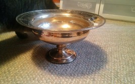 VTG Pairpoint EPNS W M Mounts Pedestal Fruit Bowl Antique 10&quot; x 5.5 Inch... - $559.01 MXN