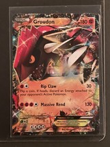 Pokémon TCG Groudon XY Black Star Promos XY52 Holo Promo LP/NM - £7.52 GBP