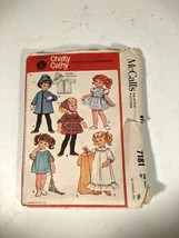 Chatty Cathy Clothes McCall&#39;s Pattern 7181 Vintage Mattel 20&quot; 1964 Made In USA - £23.35 GBP