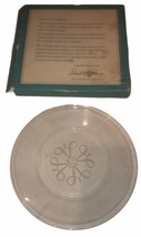 AVON 4-A Vintage 8" Crystal Clear Collectors Plate Representative Gift - $12.62