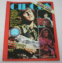 Circus Magazine June 1972 Crosby &amp; Nash Poster Harry Nilsson Deep Purple Dylan - £31.64 GBP
