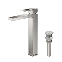 COMBO: Cubic Lavatory Single Faucet KBF1003BN + Pop-up Drain/Waste KPW10... - $212.63