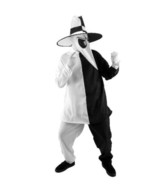 Spy vs Spy White and Black Spy Adult Deluxe Costume Large/XL, NEW SEALED - £96.44 GBP