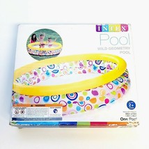 Intex Inflatable Swimming Pool 66x15 Wild Geometry NEW - £15.01 GBP