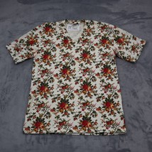 Star Cody Shirt Mens S Multicolor Short Sleeve VNeck Cotton Floral Casua... - $355.10 MXN