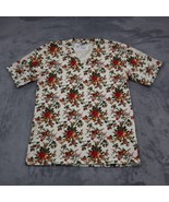 Star Cody Shirt Mens S Multicolor Short Sleeve VNeck Cotton Floral Casual Tee - $18.69