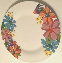 Retired Royal Norfolk Spring Fling 10.5&quot; Porcelain Ceramic White Dinner Plate - £8.48 GBP