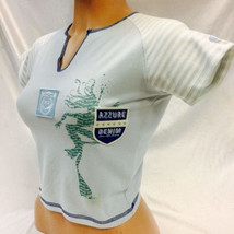Women’s Azzure Denim Sky | White | Turquoise Tee Shirt NWT - $908.77 MXN