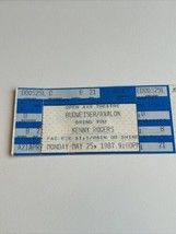 May 25 1987 Kenny Rogers Unused Ticket Stub San Diego State Amphitheater - $20.00