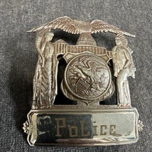 VINTAGE ILLINOIS Police Large Hat Badge Obsolete - £516.62 GBP