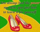 Ruby Red Slippers Shoe Quote The Wizard of Oz Movie Metal Sign - £27.69 GBP